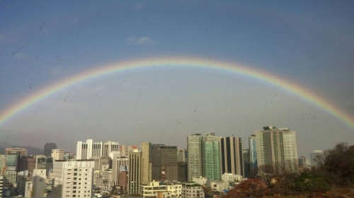 ▲서울하늘무지개(사진=페이스북)