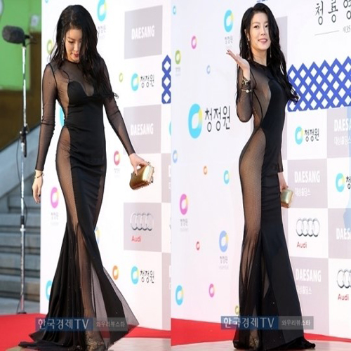 청룡영화제 노수람, '가장 추운 날씨에...훌렁훌렁'