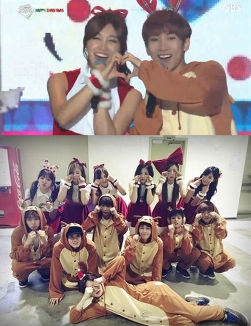 ▲에이핑크비투비(사진=SBS방송캡처/에이핑크SNS)