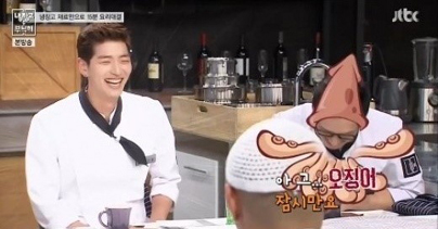 냉장고를 부탁해 맹기용 옆 김풍은 오징어?