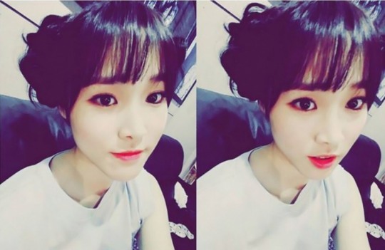 유주, 깜찍 올림 헤어스타일 '귀염 폭발'