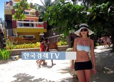 박초은, 비키니 사진 공개 '가려지지 않는 볼륨감'