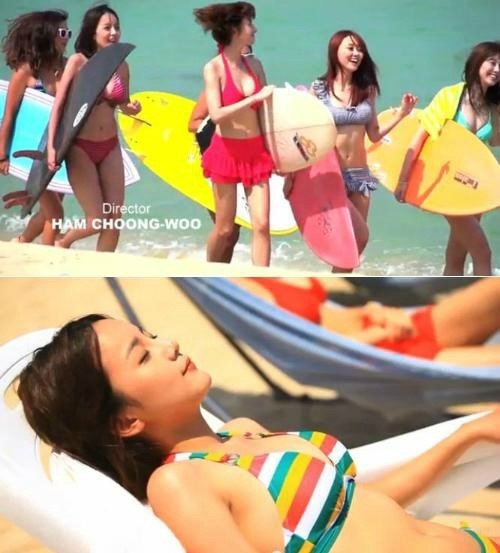 티아라. 뮤비 속 비키니 아찔 몸매 매력 과시