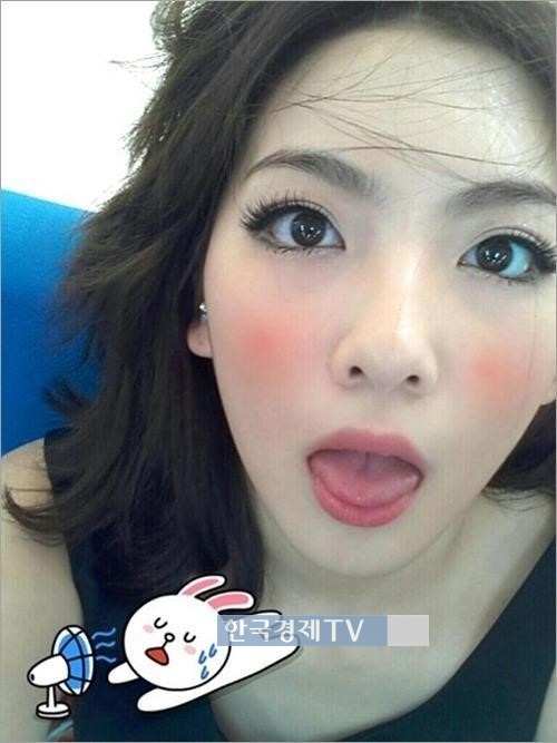 지영, 땀 뻘뻘 흘린채...'미모 이 정도였어?'