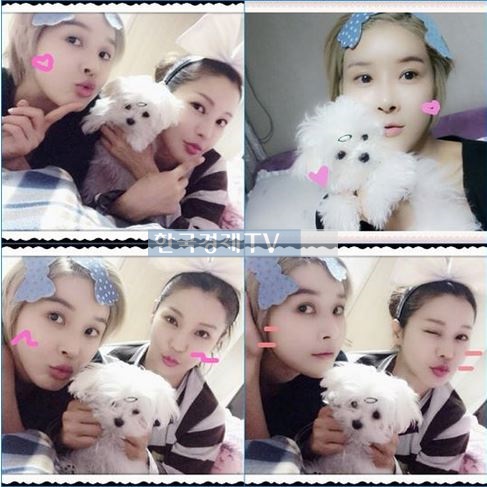 미나, 친동생 니키타와 귀요미 셀카 사진