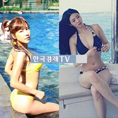 미나VS유승옥, 한뼘 수영복 몸매 보니 '승자는 누구'