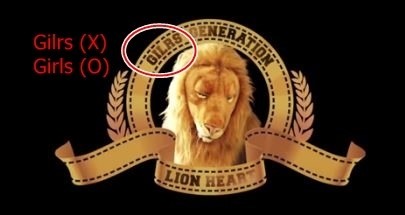 소녀시대, 'Lion Heart' 뮤비 속 오타 포착...진짜?