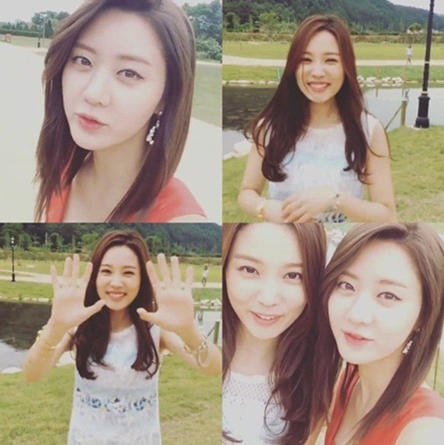 진짜사나이 여군특집3 한그루, 윤소희 다정 사진 "촬영 중 이뿌니"