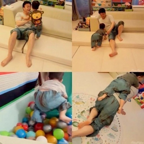 집밥 백선생 백종원, 세살배기 아들과 다정 포즈...커플티 입고 붕어빵 인증