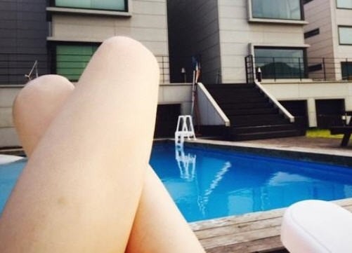 이희준과 열애 이혜정, 무보정에도 쭉 뻗은 각선미 '시선집중'