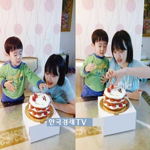 설리, 남동생과 생일파티...'얼마나 닮았나?'
