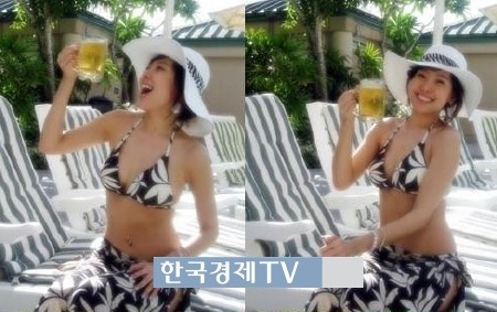 백종원 소유진 득녀, ‘가슴골-꿀벅지 훤히 드러낸 우아한 볼륨자태’