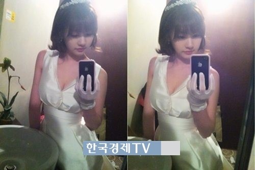 김영광 정소민, ‘가슴골 훤히 드러나는 순백의 드레스 자태’