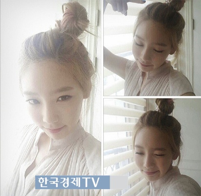 태연 I, ‘더울 땐 이렇게…사과머리 한 채 화사한 미모 폭발~!
