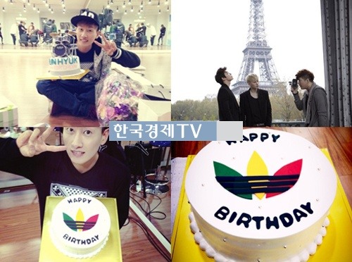 슈퍼주니어 은혁 입대, 팬들이 준 생일 선물 인증샷 '눈길'