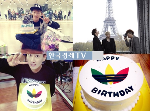 슈퍼주니어 은혁 입대, 팬들이 준 생일 선물 인증샷 '눈길'