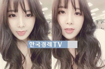 알렉스와 열애설 조현영, ‘혀 낼름 헝클어진 머리 사이로…착시현상이?’