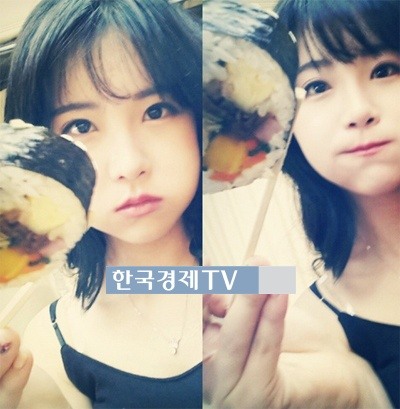 알렉스와 열애설 조현영, ‘햄스터 빙의…김밥 드실라우?’