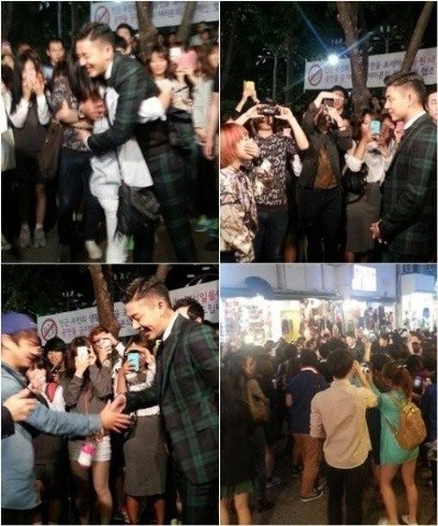 육룡이 나르샤 유아인 이지훈, ‘홍대 인파 속에 팬들 보더니…백허그 폭발’