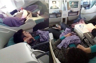 시크릿 메세지 최승현, ‘얼마나 피곤하면 기내에서…떡실신급’