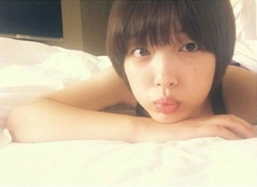 최자 설리, ‘단발머리 청초한 매력…아침에 일어났을 때 이런 느낌?’