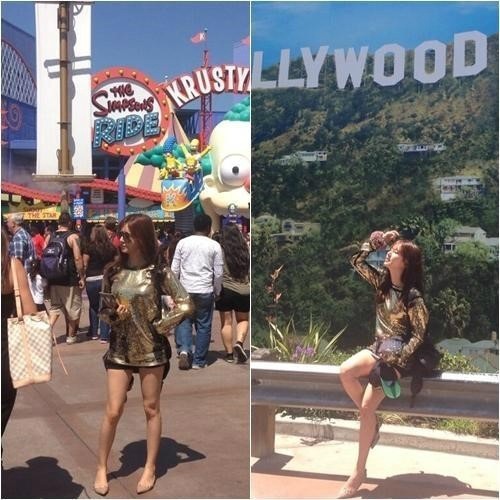 한채아, ‘미국 할리웃에서도 뒤지지 않는 쭉 뻗은 각선미’