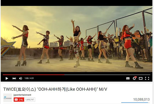 ▲트와이스‘OOH-AHH하게(우아하게)’
