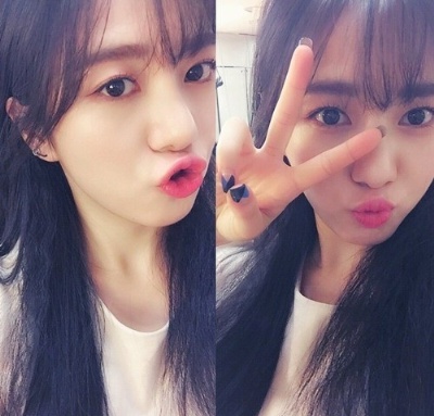 AOA 민아 부탁해요 엄마, 입술 쭈삣 잡티 없는 도자기 피부 미모폭발!