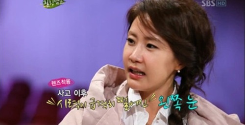 신은경, 실명 위기 재조명 "촬영 도중 파편이..."