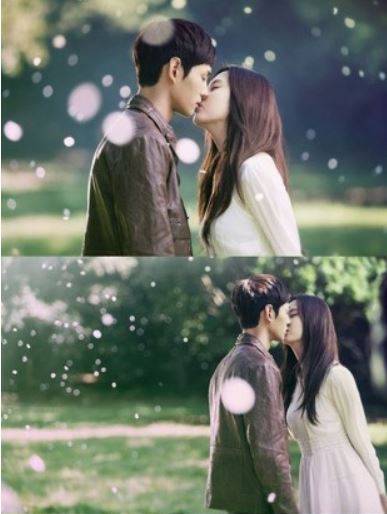 태티서 멤버 서현, 꽃잎이 휘날리는 가운데 빼앗긴 입술
