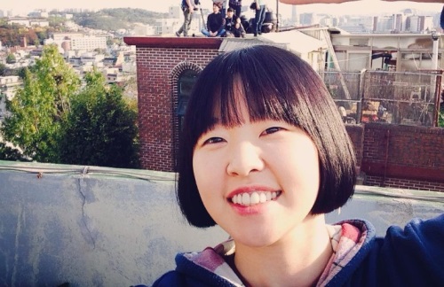 이민지, 교정기 뺀 채 '해맑은 미소'