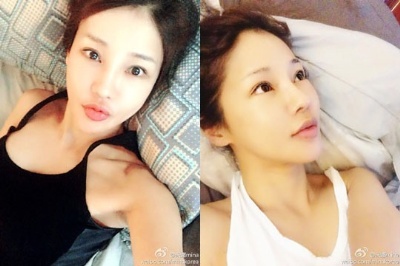올드스쿨 미나, 민소매 입은 채 침대에 누워 청순포텐 터졌네