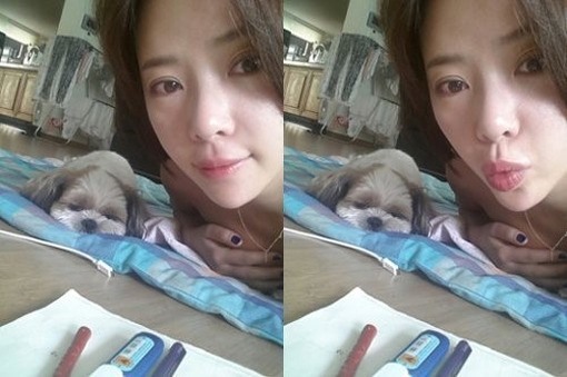 이영돈과 열애 황정음, '입은거야 안 입은거야? 손으로 가렸을 뿐인데...'