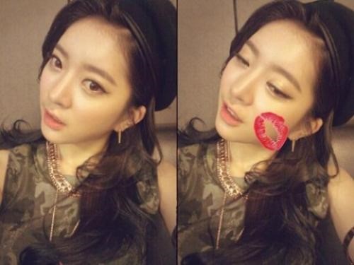 달샤벳 지율 가은 탈퇴, 키스데이 맞아 빨간 입술로 셀카 "오늘…" 후끈