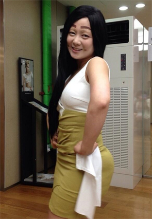 힐링캠프 박나래, 일자 눈썹… '보조개+엉덩이뽕' 청순女 빙의?