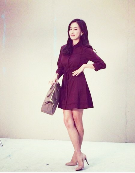 힐링 유준상 아내 홍은희, 마네킹 뺨치는 우월 각선미 보니?