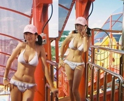 파워타임 예정화, ‘양갈래 앳된 모습…브라질리언급 몸매…이게 학창시절이라고??’