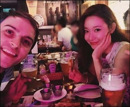 송민서, 연인 기욤과 꿀 떨어지는 데이트 인증샷 '눈길'