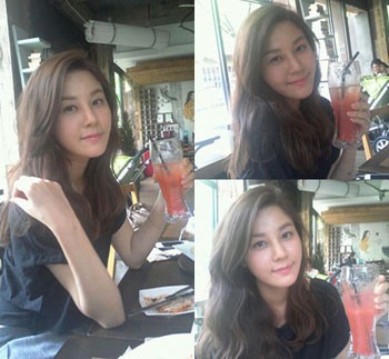 나를 잊지 말아요 김하늘, ‘긴 머리 늘어뜨린 채 카페에 앉아 45도 각도 절정의 미’