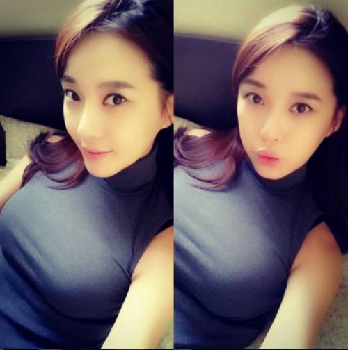 레이양 논란, 검은 속살 드러낸 민소매 티셔츠 입고 흘러내릴 듯한 볼륨감