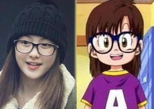 강지영, '닥터슬럼프 아라레와 닮은꼴?...모습 보니'