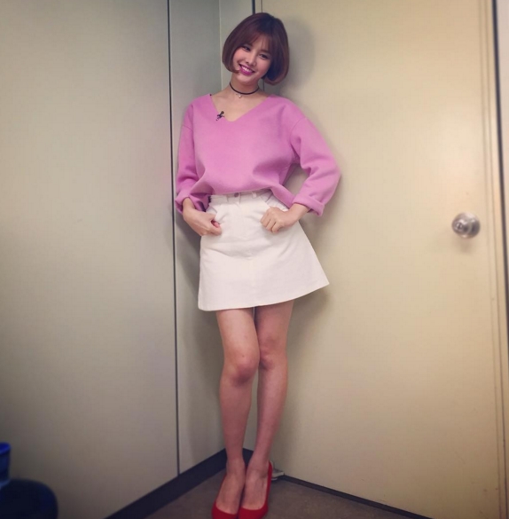 박은지, 어마어마한 다리 길이 '모델 뺨치네'