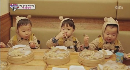 장영실 삼둥이, 만두 한판씩을 먹는 괴력 ‘발휘’ 놀라운 장면