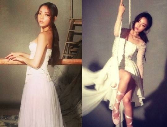 카라 박규리 한승연 구하라, 화이트 발레복 입고…몽환적 가녀린 그녀 이게 B컷?