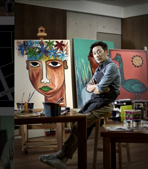 하정우 그림, 연기부터 그림까지 다 잘하는 섹시男 'what else?'