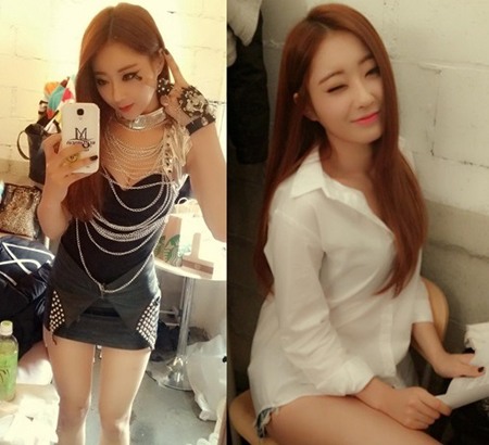 본분 금메달 경리, ‘와이셔츠 단추 풀어헤친 채…아찔 가슴라인 과시’