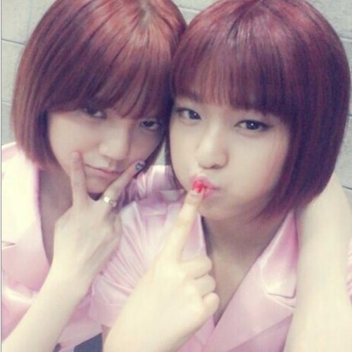 AOA 크림, 설현 "지민 언니 따라 단발머리"...쌍둥이 인증샷?