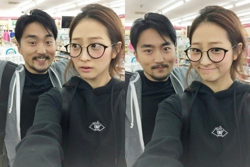 배우학교 유병재, 편의점서 뿔테 안경 쓴 女배우와 연인포스 물씬