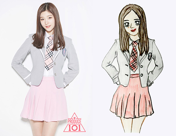 ‘프로듀스101’ 정채연, 팬아트까지 등장…역시 센터의 인기