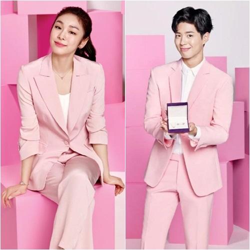 김연아 박보검, 올핑크 수트 완벽 소화 '러블리'